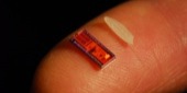 The chips that Intel produces can be as small as a grain of rice.